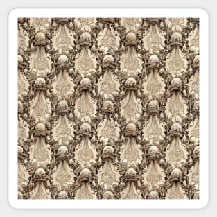 Rococo floral pattern, model 8 Sticker